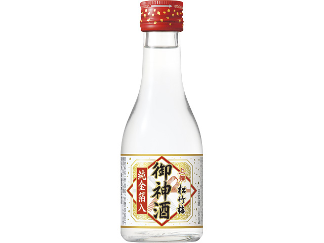 上撰松竹梅「御神酒」〈純金箔入〉１８０ＭＬ｜酒類・飲料・加工食品